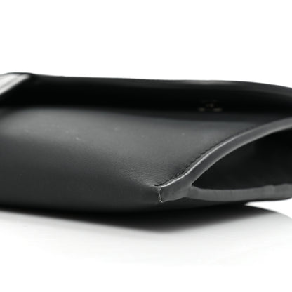 Christian Dior Ultra Matte Calfskin Saddle Chain Wallet Pouch Black 10 of 18