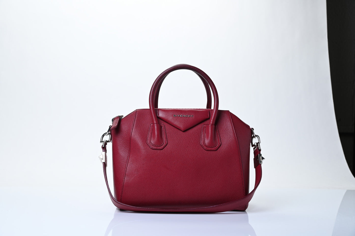 Sugar Goatskin Small Antigona Red