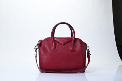 Givenchy Sugar Goatskin Small Antigona Red 1 of 8