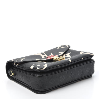 Louis Vuitton Empreinte Monogram Giant Crafty Pochette Metis Black Creme 3 of 10