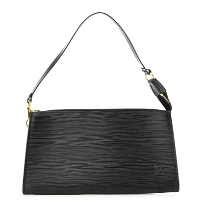 Louis Vuitton Epi Pochette Accessories 24 Black 1 of 9
