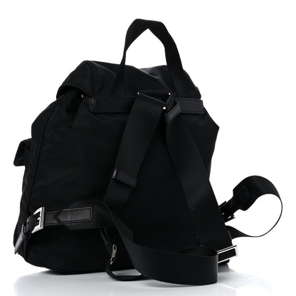 Prada Tessuto Nylon Saffiano Medium Backpack Black 3 of 10