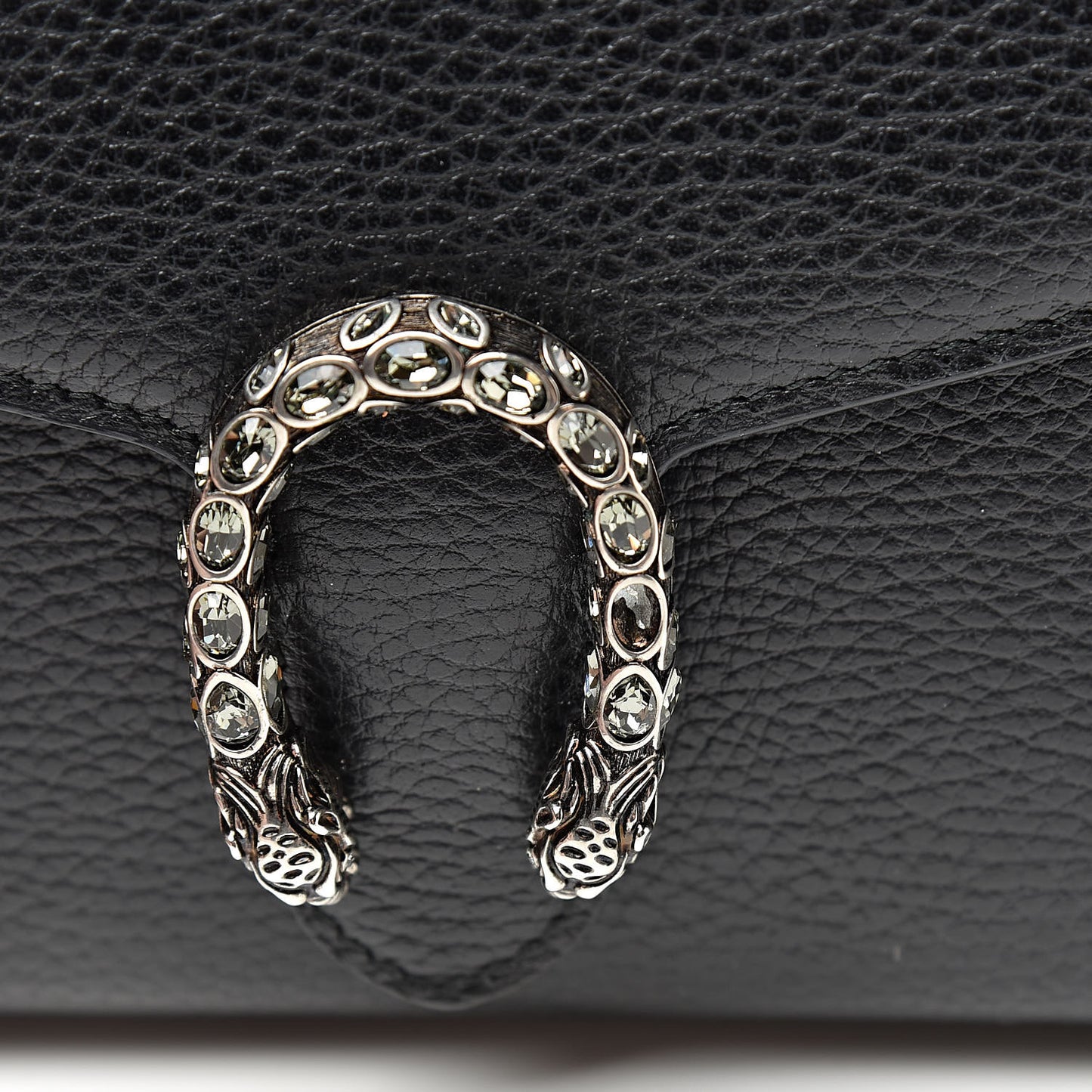 Calfskin Mini Dionysus Chain Wallet Black