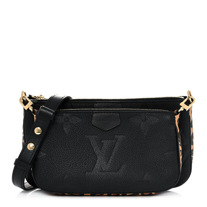 Louis Vuitton Empreinte Monogram Giant Wild At Heart Multi Pochette Accessories Black 1 of 11