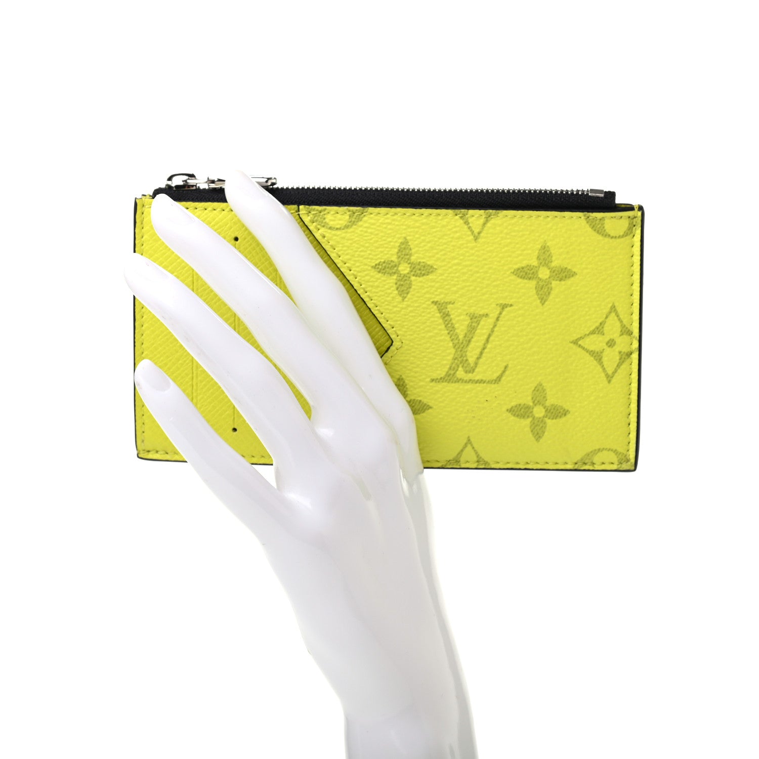 Louis Vuitton Monogram Taiga Coin Card Holder Yellow 2 of 7