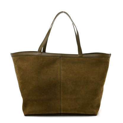 Bottega Veneta Suede Nappa Intrecciato Large Flip Flap Tote Mud 1 of 11