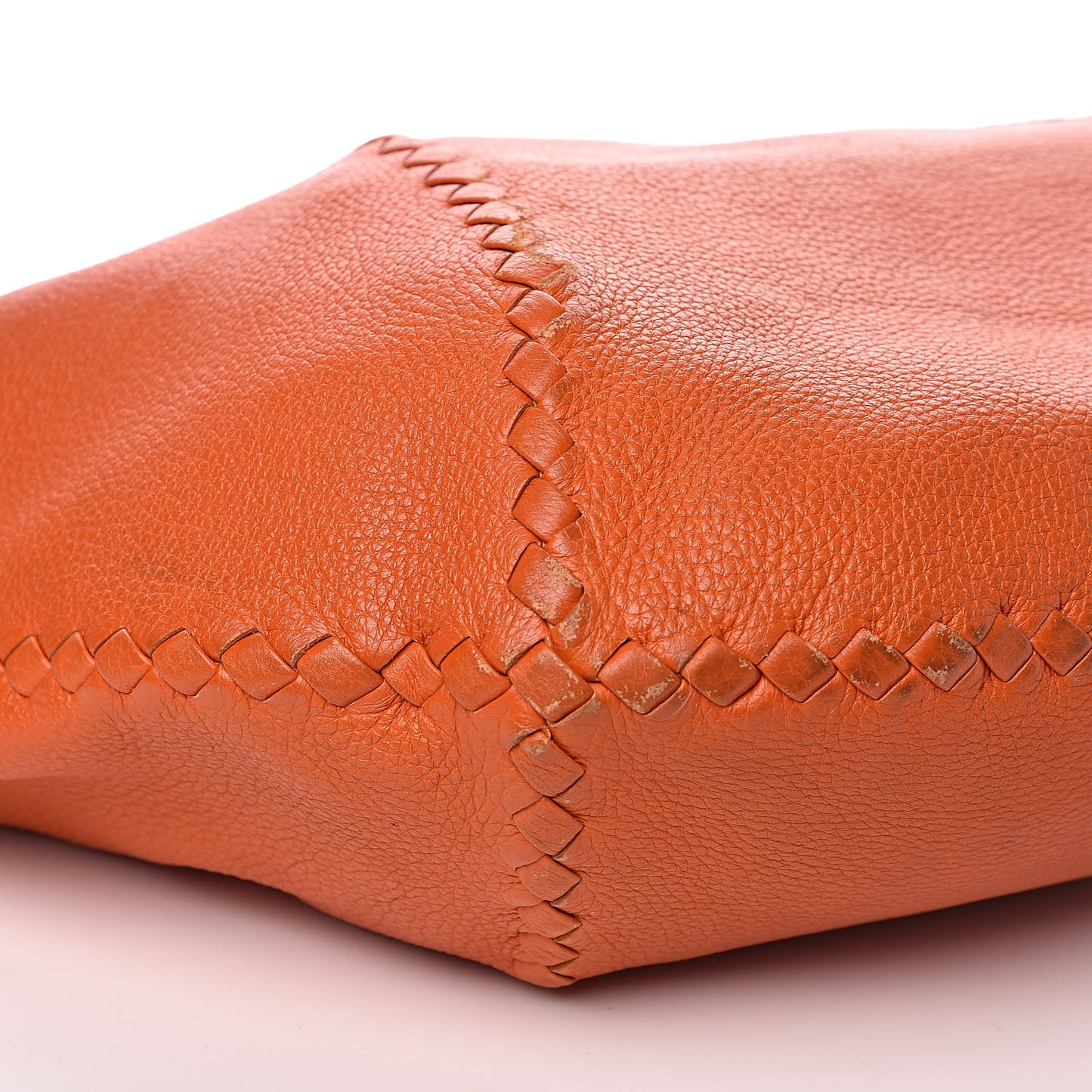 Cervo Deerskin Large Hobo Tangerine