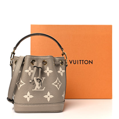 Louis Vuitton Empreinte Monogram Giant Nano Noe Tourterelle Creme 10 of 10