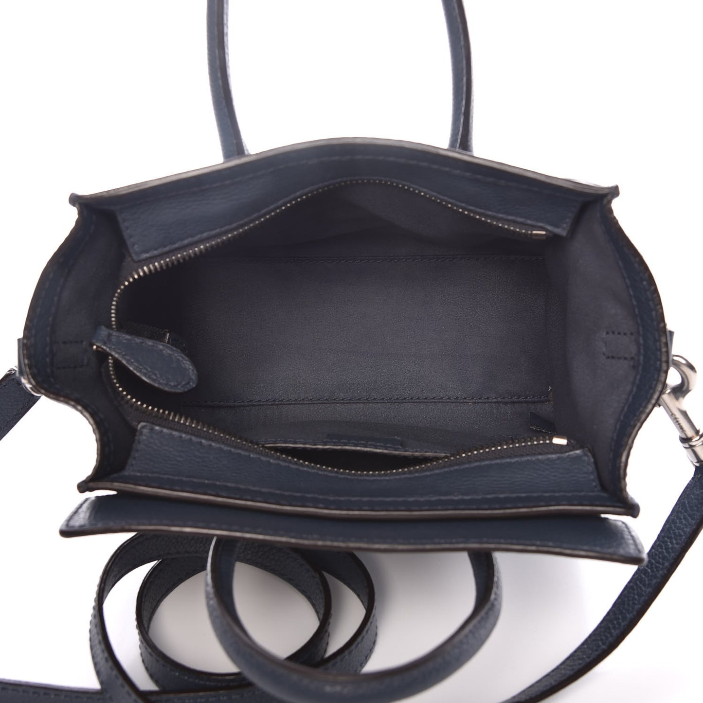 Drummed Calfskin Nano Luggage Orage