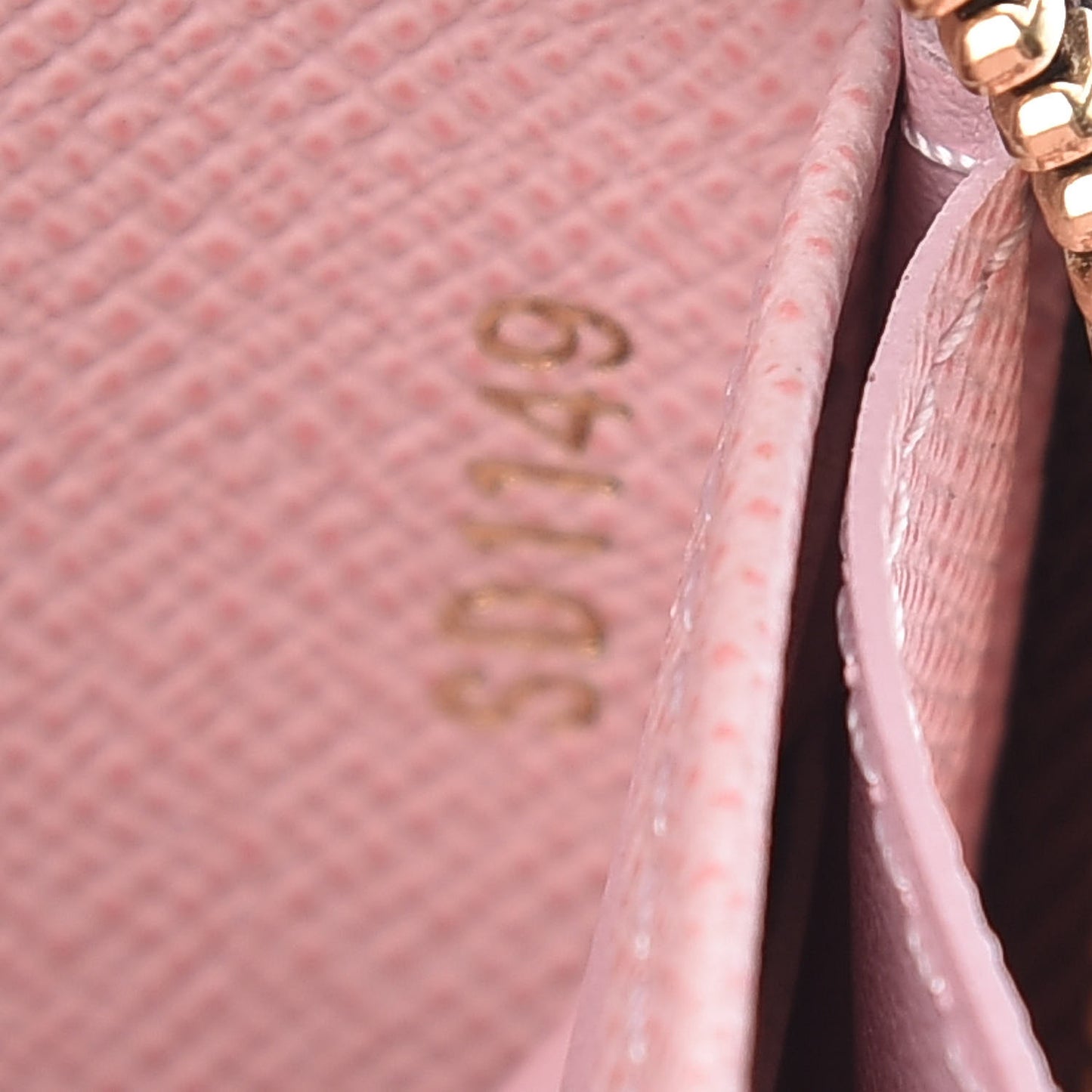 Damier Ebene Zippy Wallet Rose Ballerine