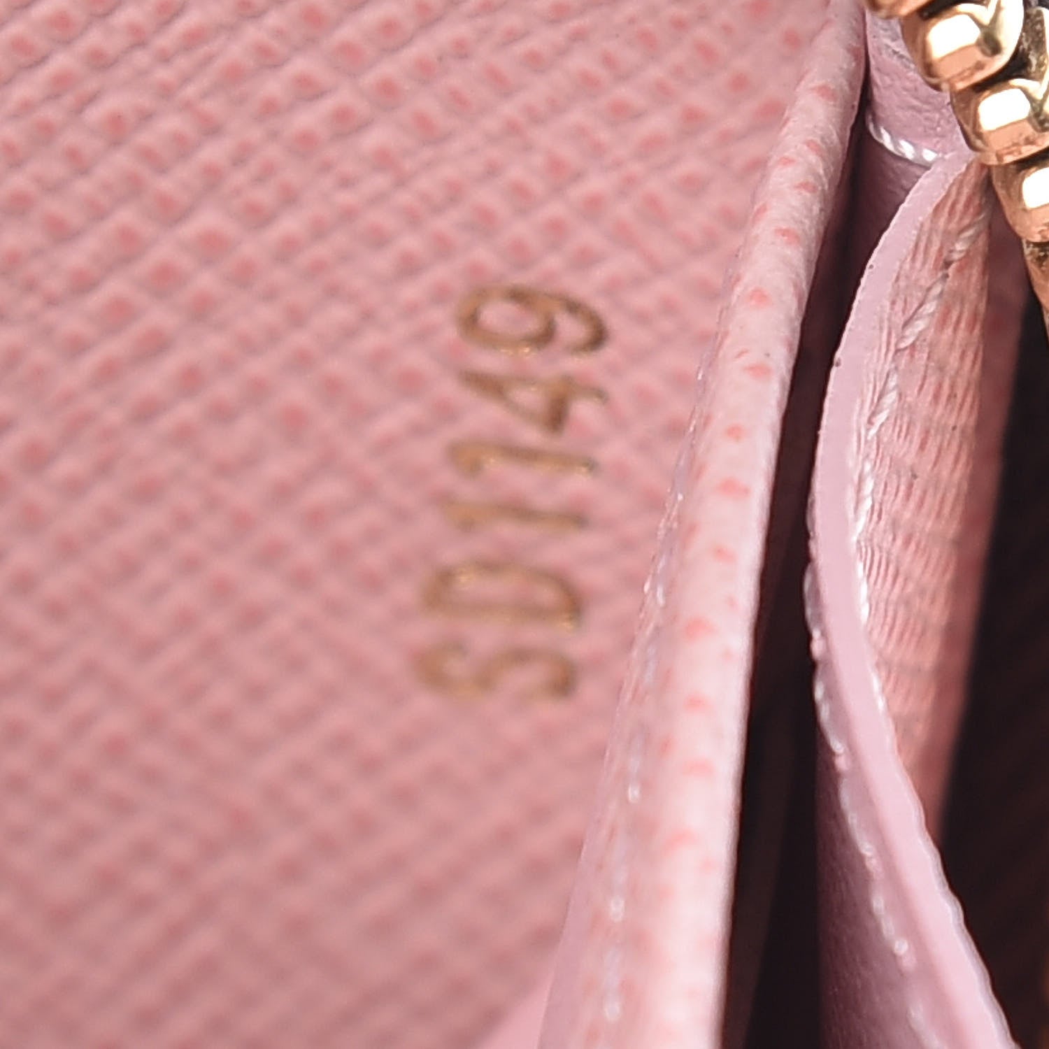 Louis Vuitton Damier Ebene Zippy Wallet Rose Ballerine 7 of 8