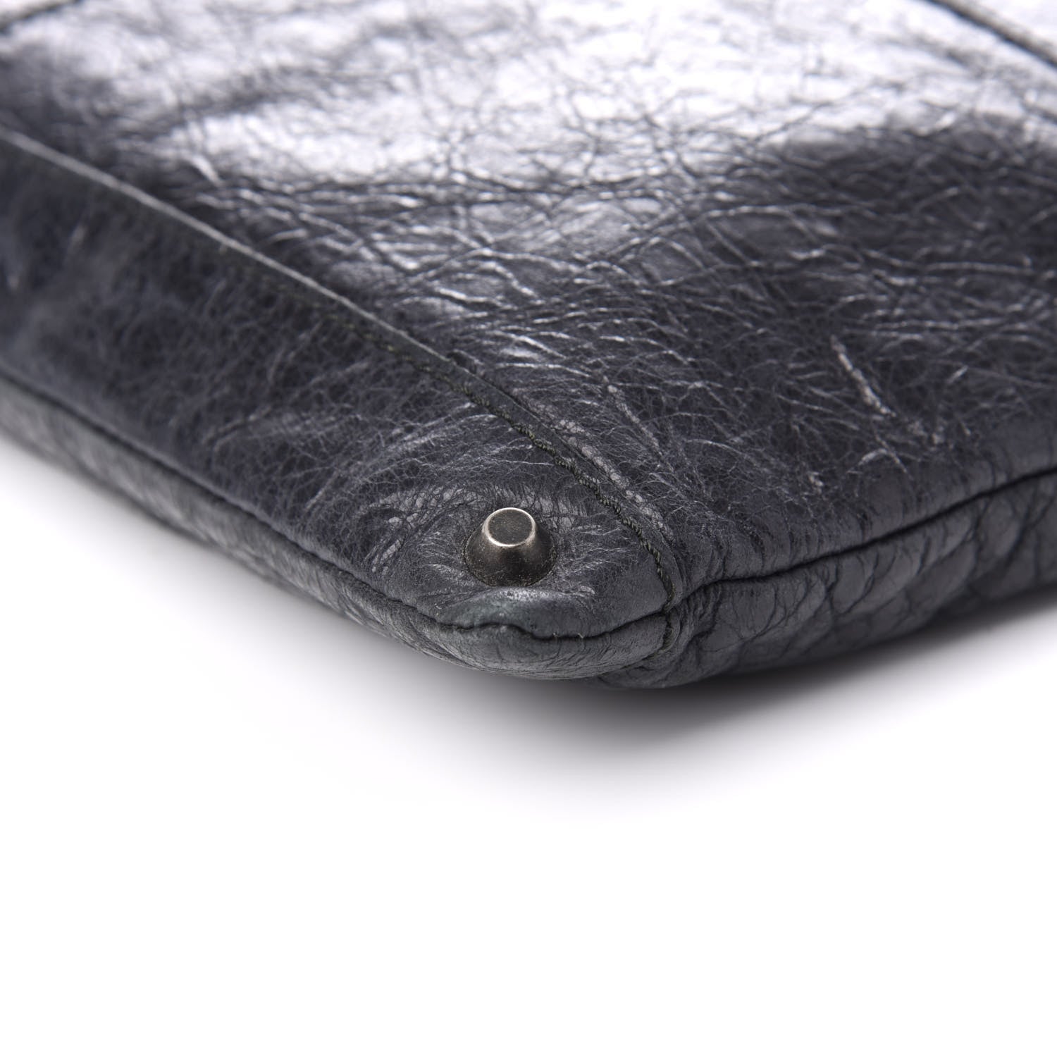 Balenciaga Agneau Classic Hardware Large Zip Pouch Black 6 of 7