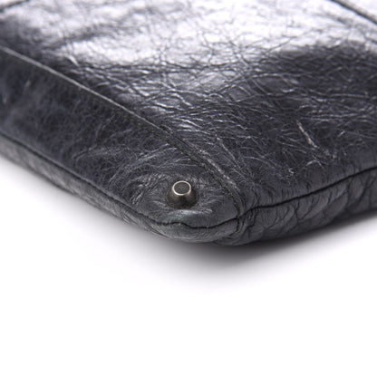Balenciaga Agneau Classic Hardware Large Zip Pouch Black 6 of 7