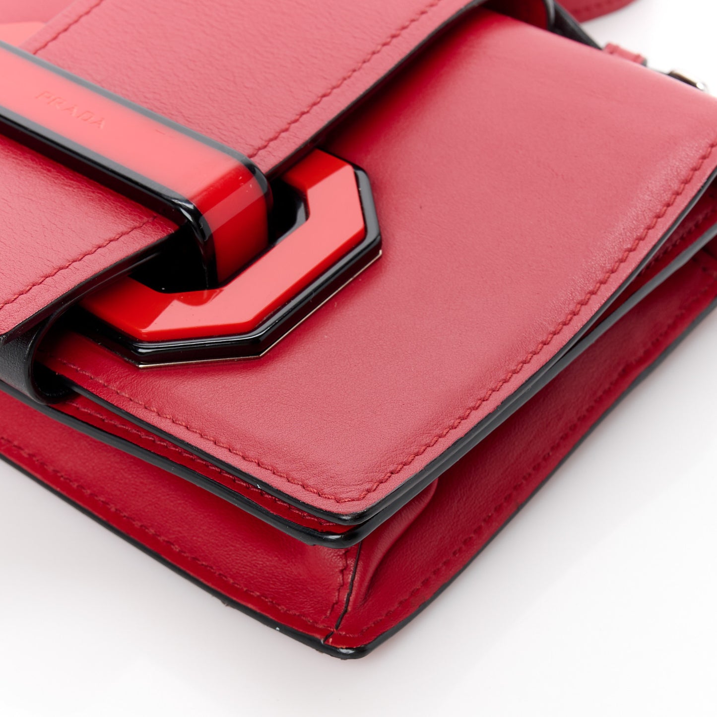 City Calf Plex Ribbon Bag Red