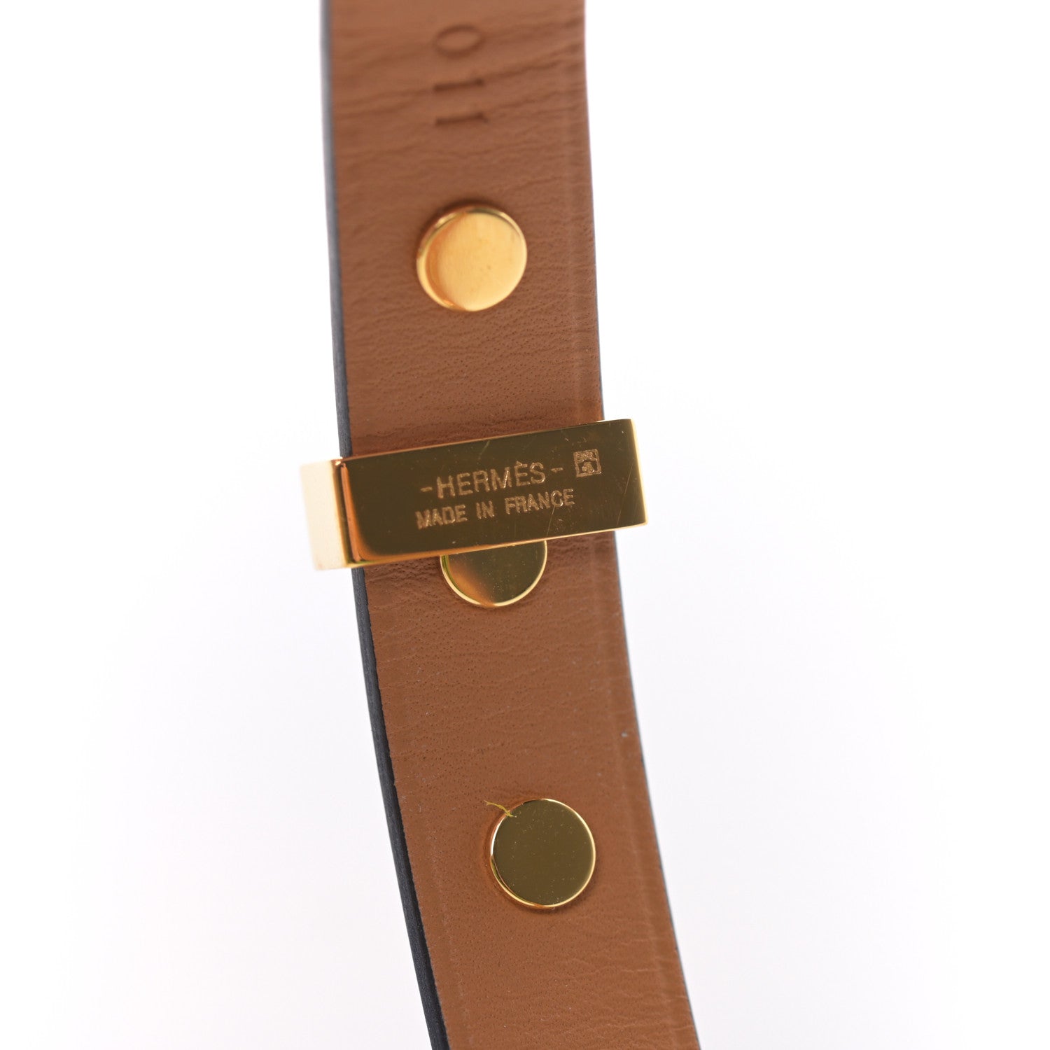 Hermes Swift Mini Dog Clous Ronds Bracelet T2 Bleu Du Nord 4 of 6