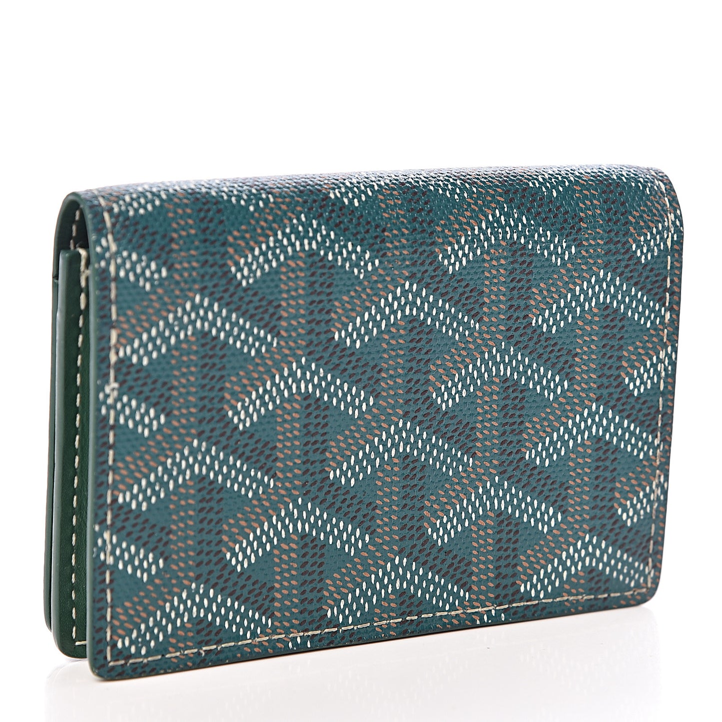 Goyardine Business Card Holder Green