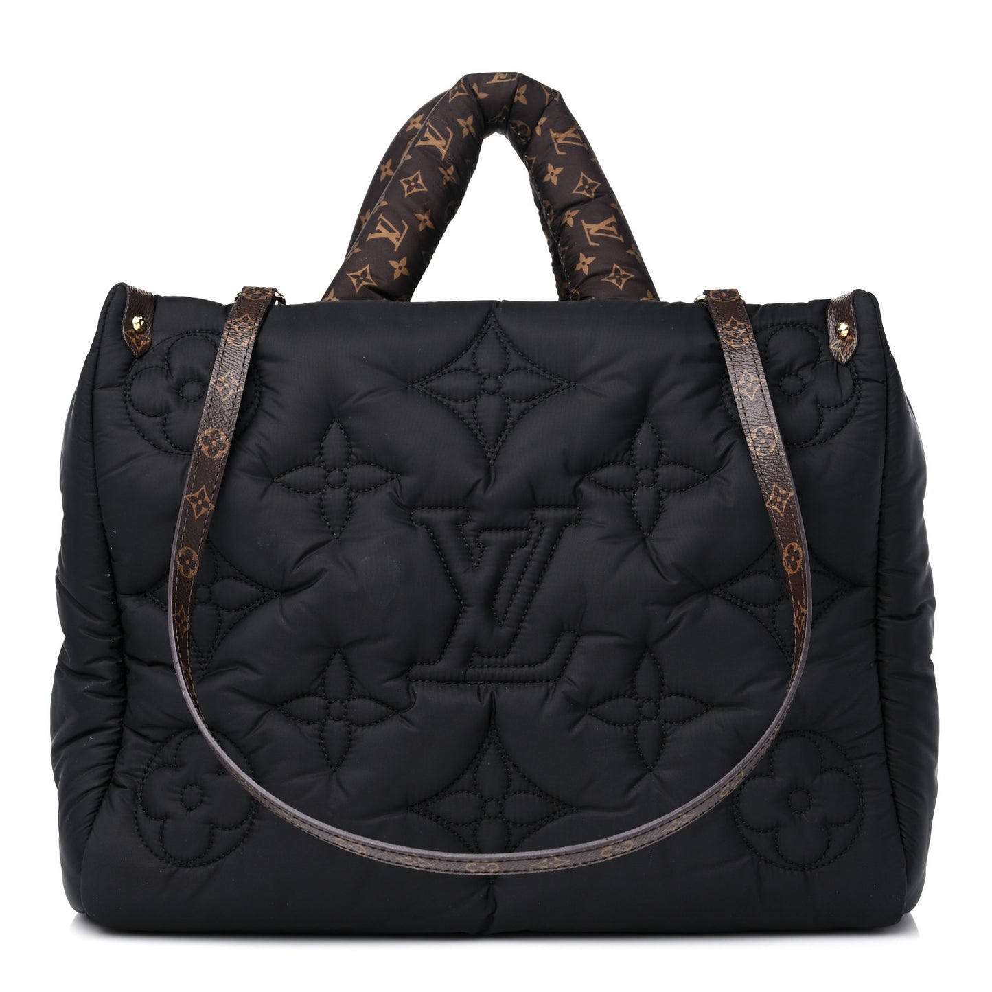 Econyl Monogram Pillow Giant Onthego MM Black