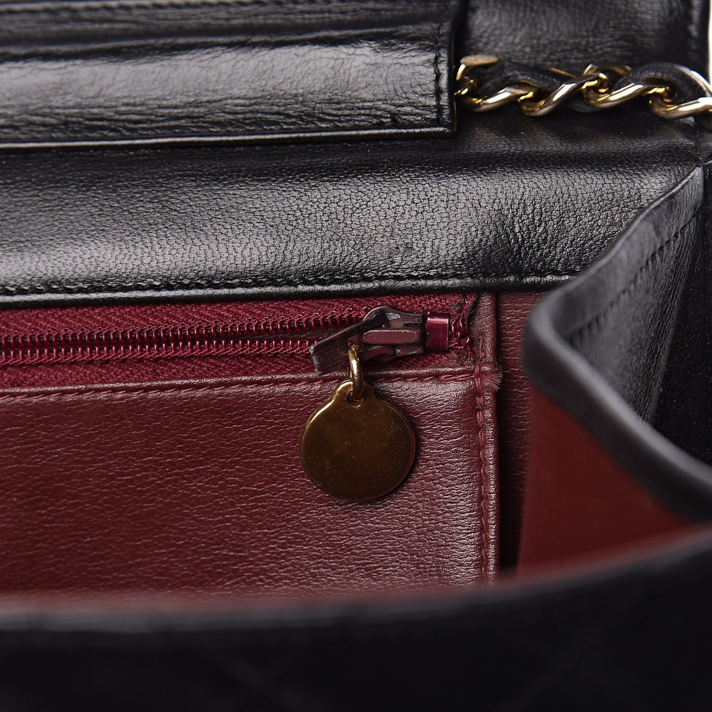 Lambskin Quilted Medium Single Flap Black