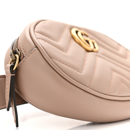 Gucci Calfskin Matelasse GG Marmont Belt Bag 85 34 Porcelain Rose 9 of 10