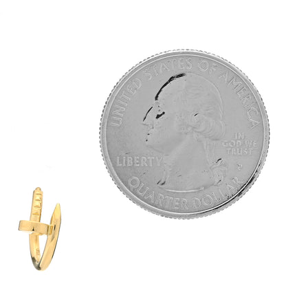 Cartier 18K Yellow Gold Juste Un Clou Single Hoop Earring 2 of 4
