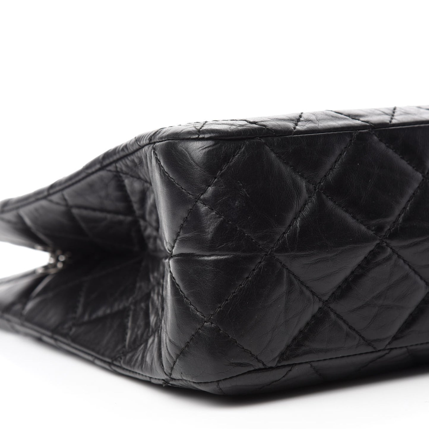 Aged Calfskin Reissue 2.55 Tote Black