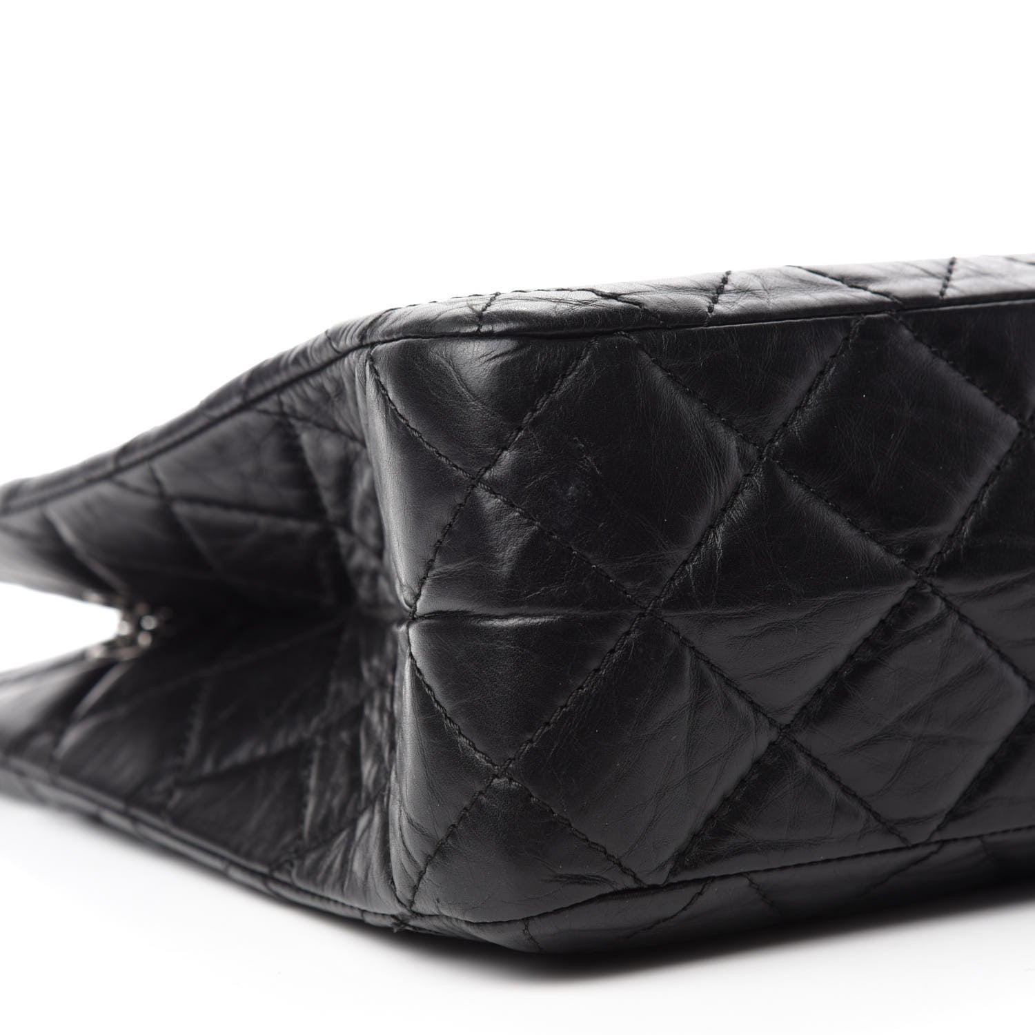Chanel Aged Calfskin Reissue 2.55 Tote Black 6 of 13