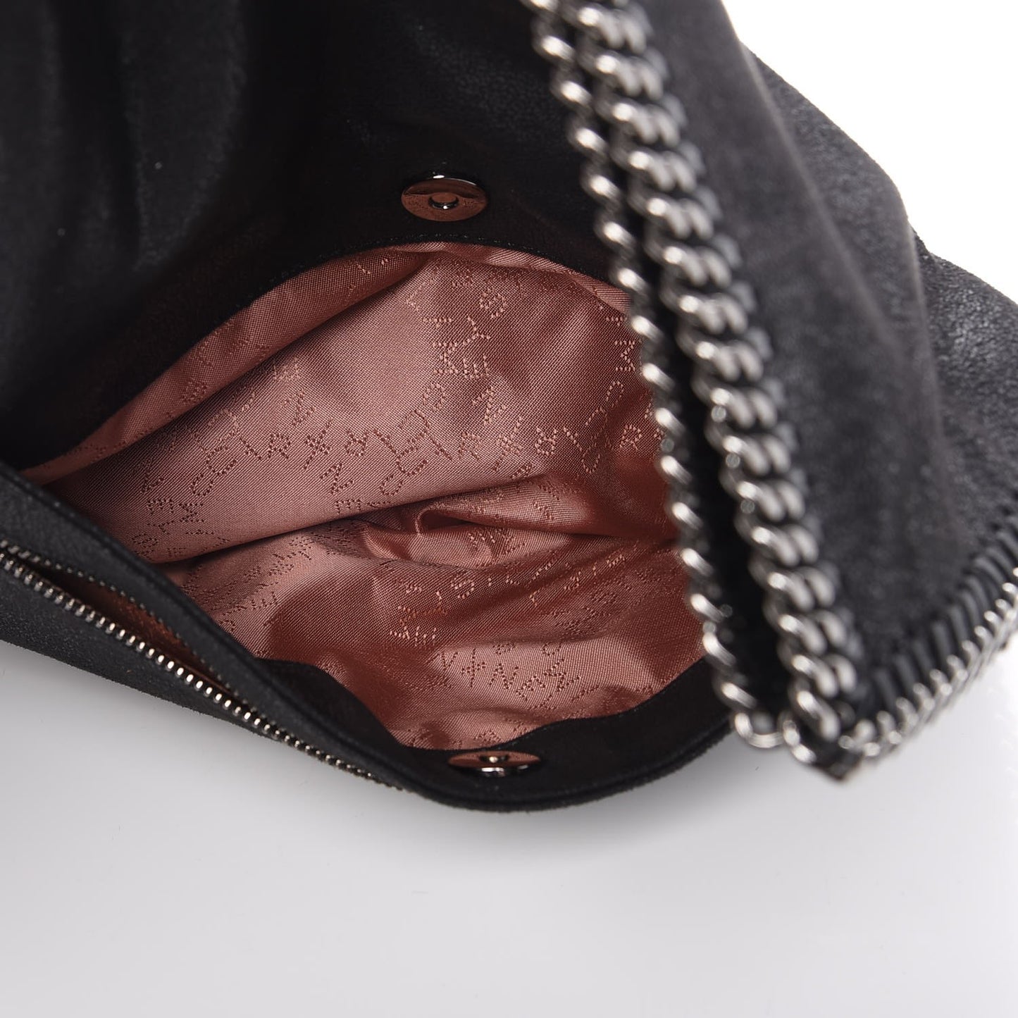 Shaggy Deer Falabella Fold Over Clutch Black
