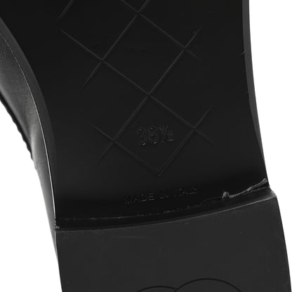 Chanel Lambskin Quilted CC Turnlock Loafers 38.5 Black 7 of 10