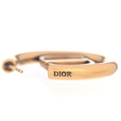 Christian Dior Metal 30 Montaigne Hoop Earrings Aged Gold 4 of 4