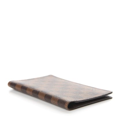 Louis Vuitton Damier Ebene Checkbook Cover Wallet 4 of 6