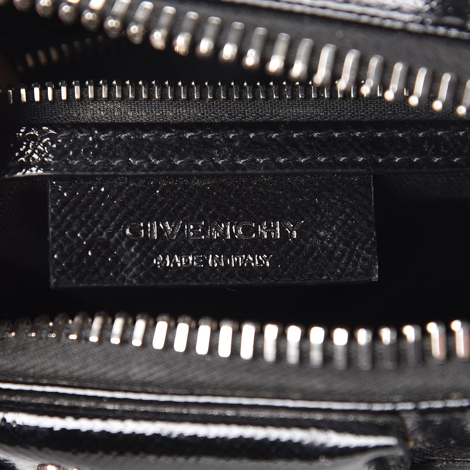 Givenchy Textured Patent Calfskin Mini Antigona Black 8 of 10