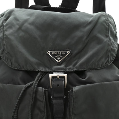 Prada Nylon Vela Medium Backpack Green 8 of 10