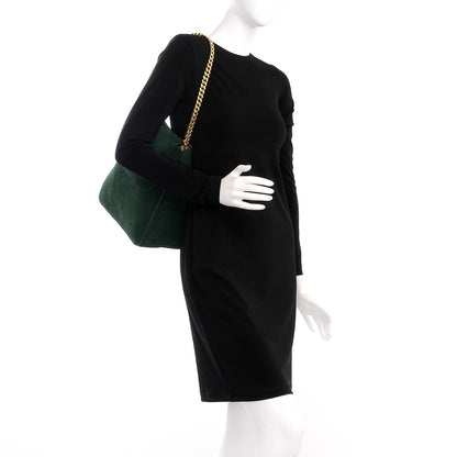 Celine Suede Medium Gourmette Emerald 2 of 6