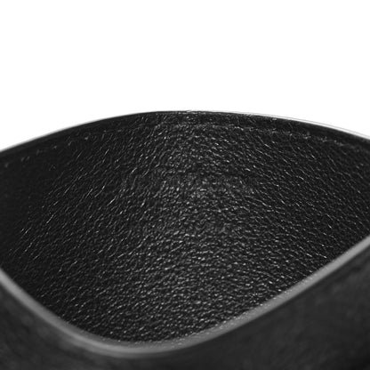Saint Laurent Grained Calfskin Monogram Credit Card Case Black 6 of 9