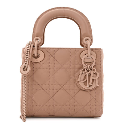 Christian Dior Ultra Matte Calfskin Cannage Mini Lady Dior Light Beige 1 of 11