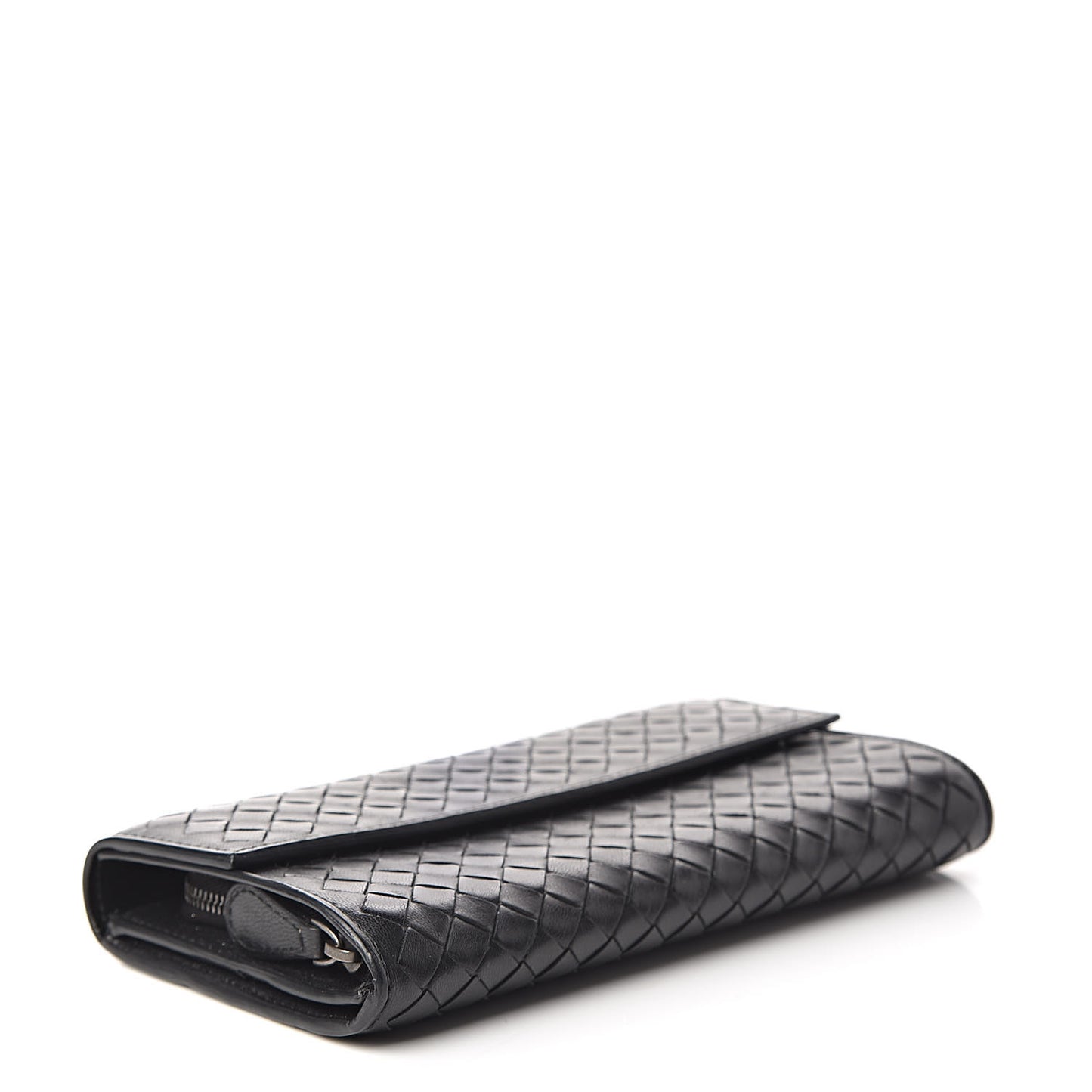 Nappa Intrecciato Continental Wallet Black