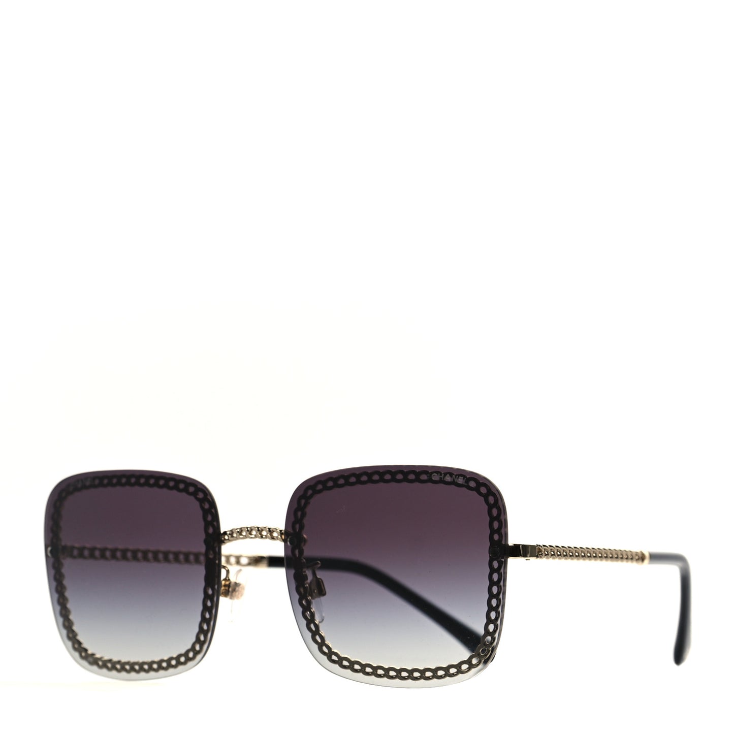Chain Square Sunglasses 4244 Black