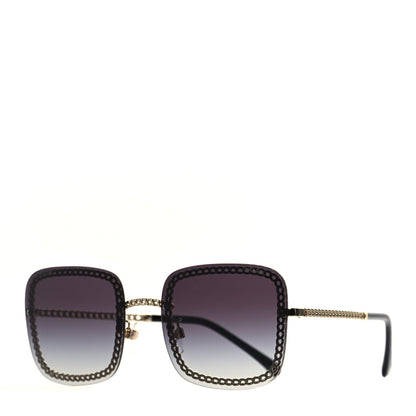 Chanel Chain Square Sunglasses 4244 Black 1 of 7