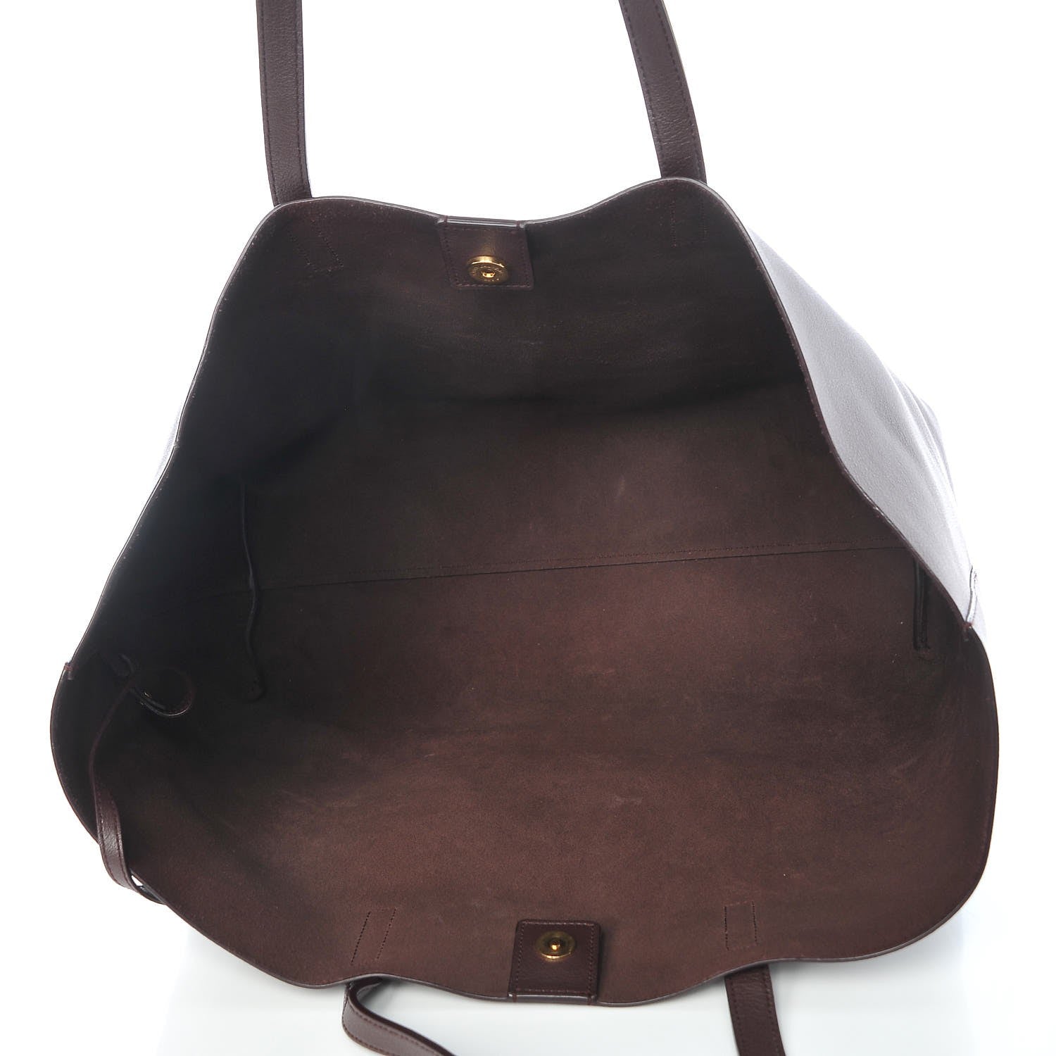 Saint Laurent Calfskin Large Shopping Tote Bordeaux 6 of 9