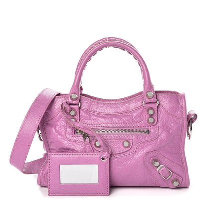 Balenciaga Agneau Giant 12 Silver Hardware Mini City Rose Berlingot 1 of 9