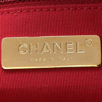 Chanel Lambskin Quilted Chanel 19 East West Shopping Bag Black 6 of 10