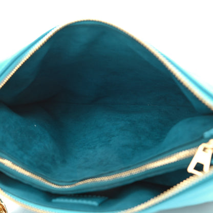 Louis Vuitton Lambskin Embossed Monogram Coussin PM Turquoise 5 of 10