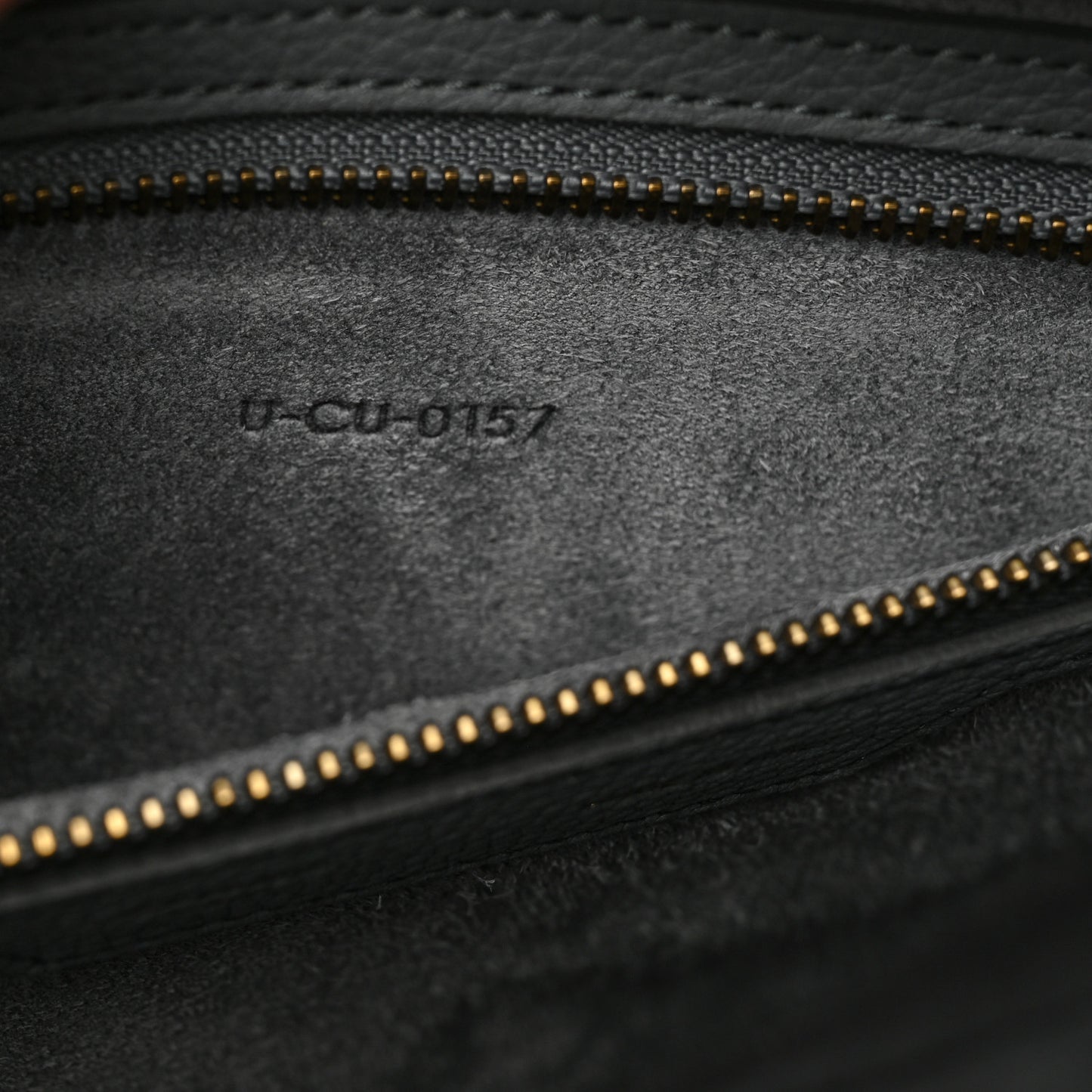 Drummed Calfskin Mini Luggage Kohl