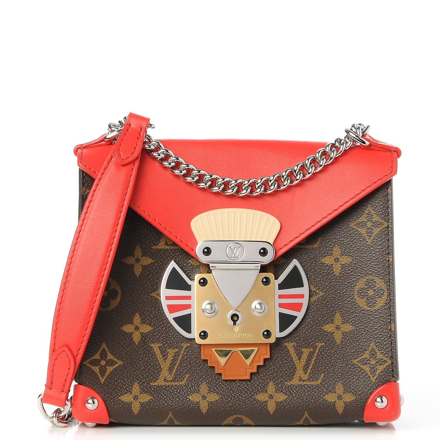 Louis Vuitton Monogram Pochette Mask PM Rouge 1 of 8