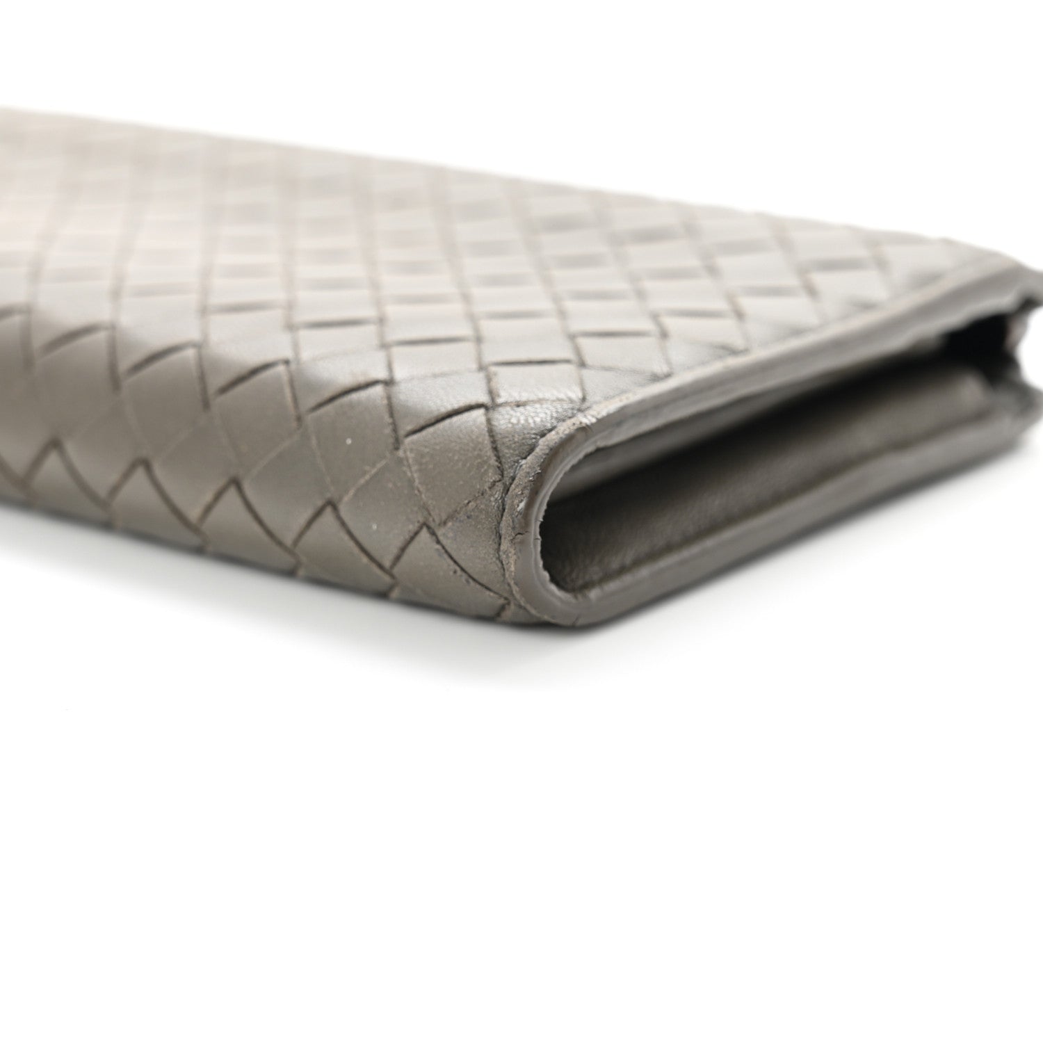 Bottega Veneta Nappa Intrecciato Half Zip Around Wallet Mud 11 of 11
