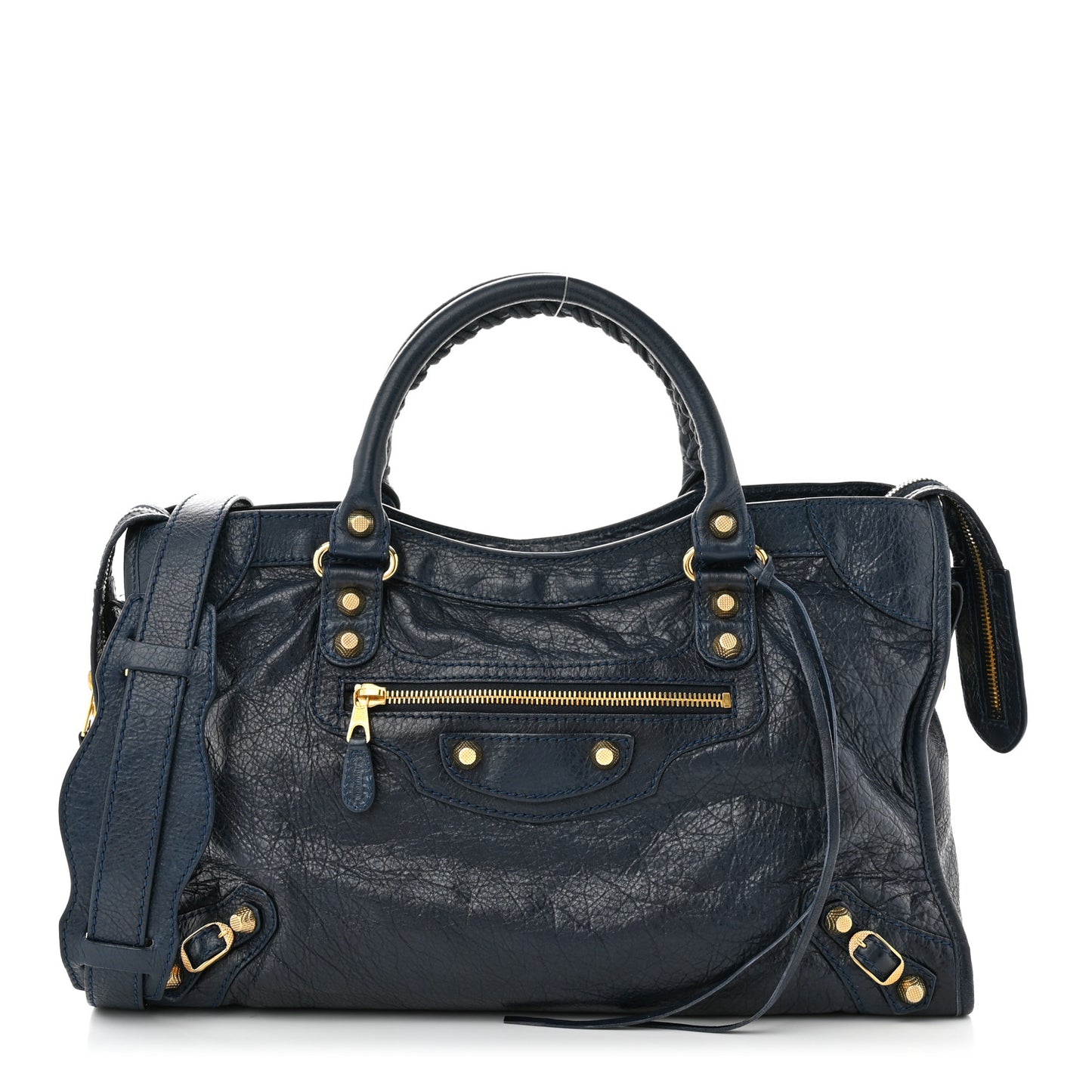 Agneau Giant 12 Gold Hardware City Bleu Obscur