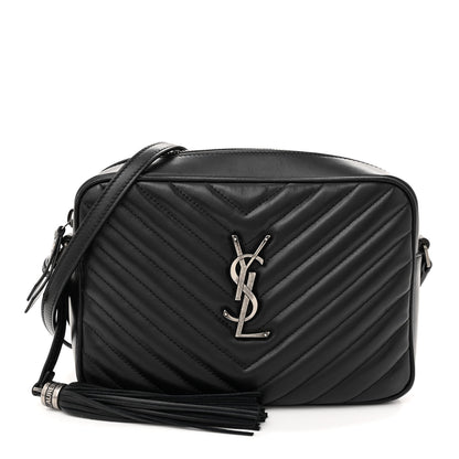 Saint Laurent Calfskin Matelasse Monogram Lou Camera Bag Black 1 of 14