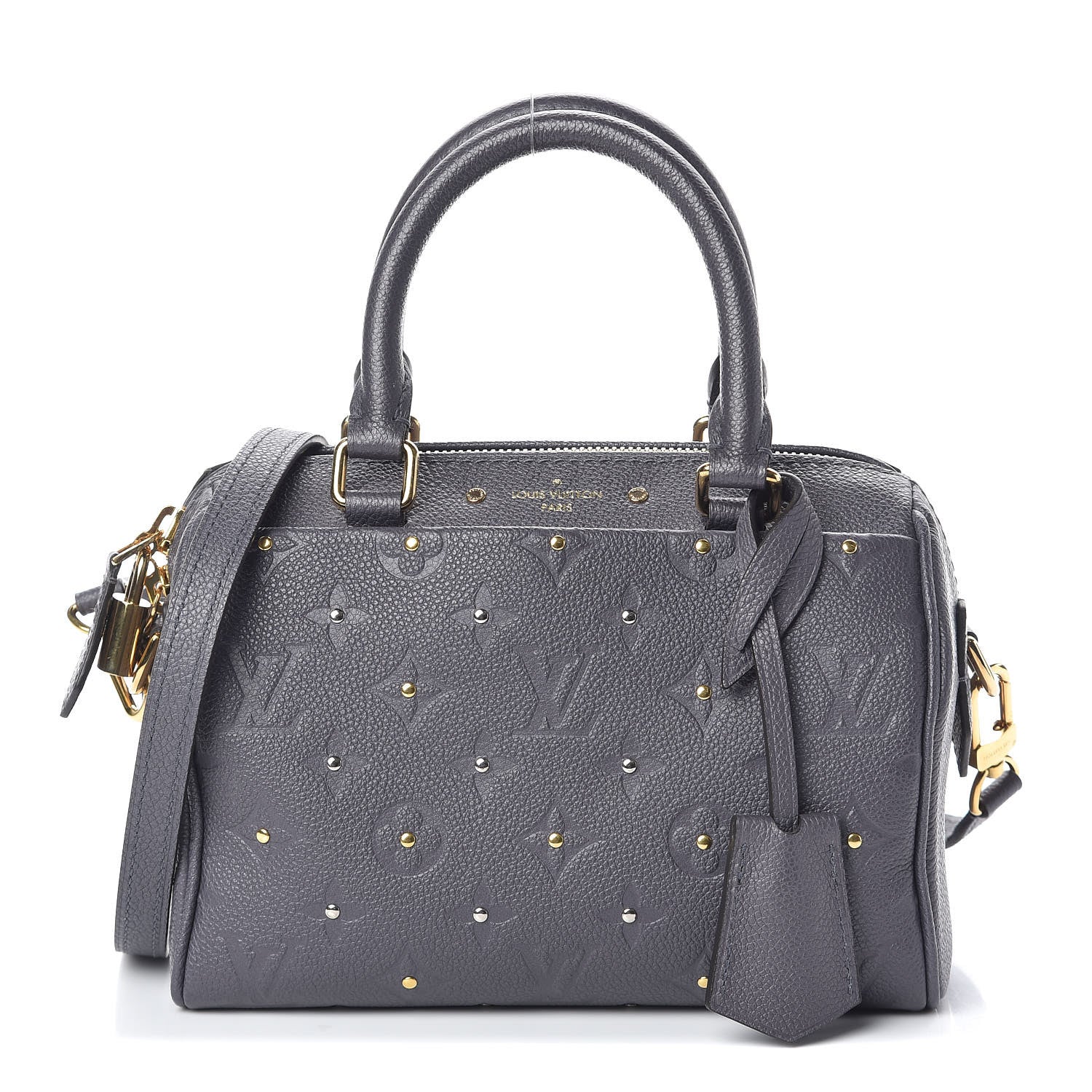 Louis Vuitton Empreinte Studded Speedy Bandouliere 20 Gris Silver 1 of 8