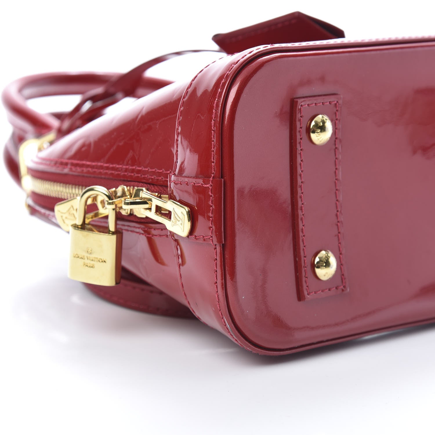 Louis Vuitton Vernis Alma BB Pomme D'Amour 9 of 10