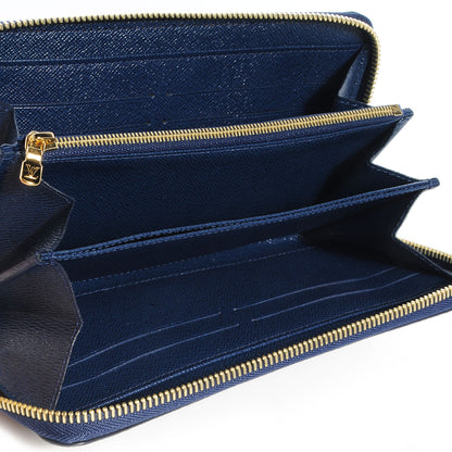 Louis Vuitton Damier Paillettes Zippy Wallet Blue 5 of 7